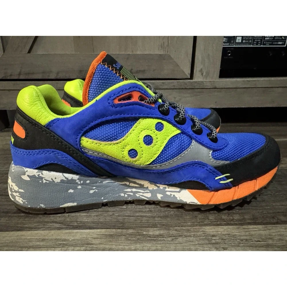 Saucony Originals Shadow 6000 Trail CPK Blue/Lime Men's 6 Running Shoes S70643-1